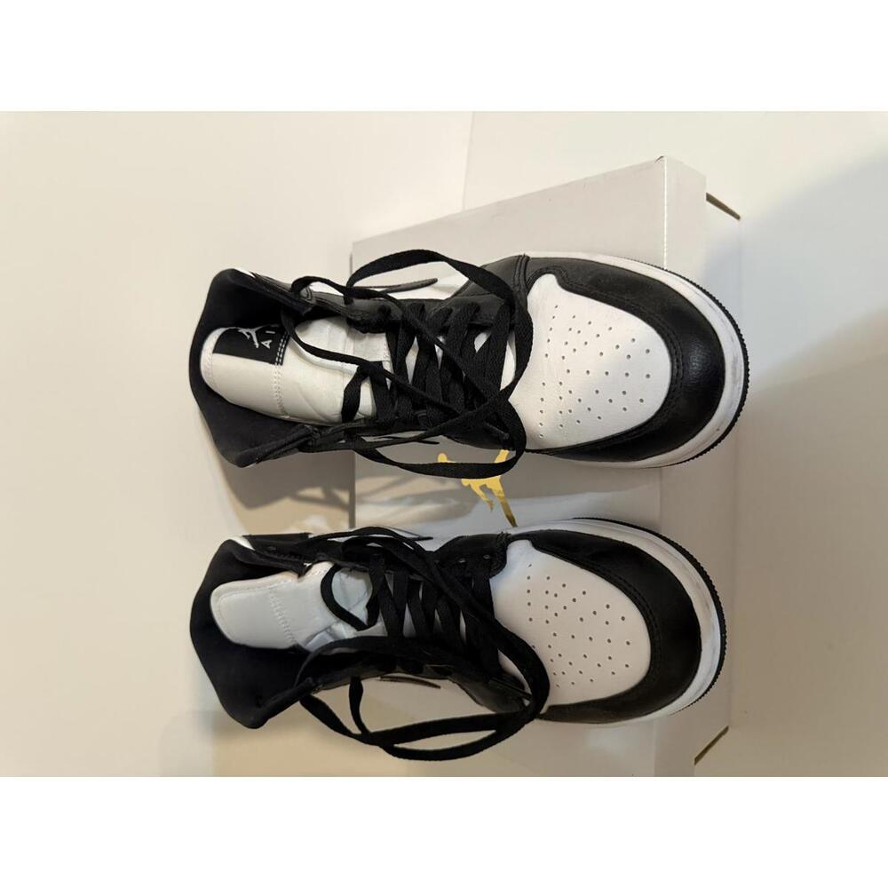 Jordan 1 Mid Panda Black White Sneakers Women’s 9.5 DV0991-101 Brand New w Box - Picture 11 of 11